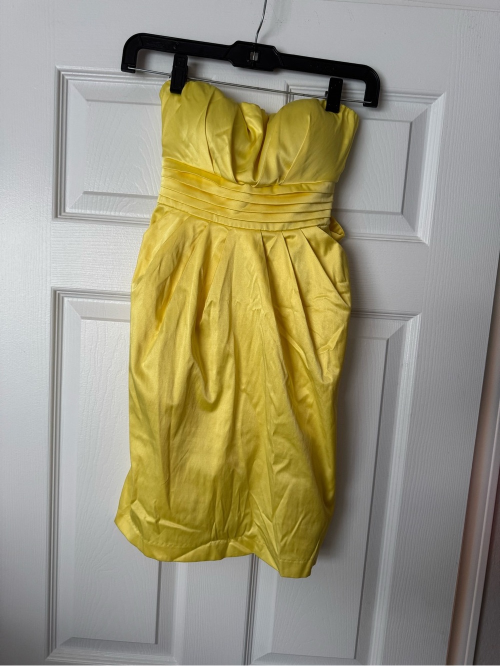 Snap Strapless Yellow Dress Size 5
